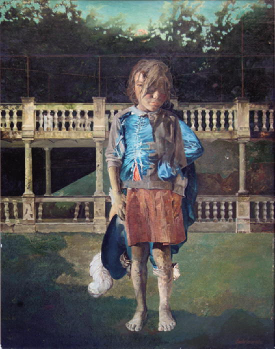 Niño de azul.   1975