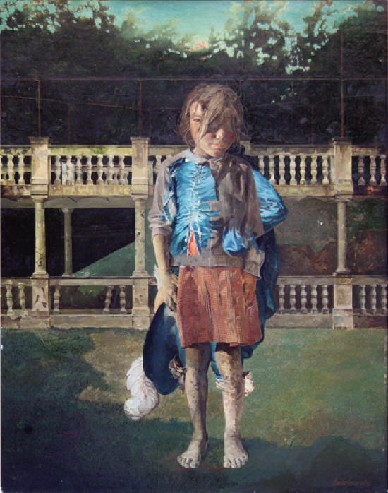 Ni�o de azul.   1975