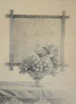Frutero con uvas.   1989