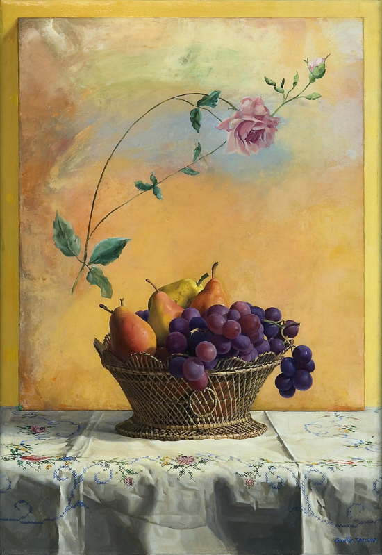 Cesta de mimbre.   2004